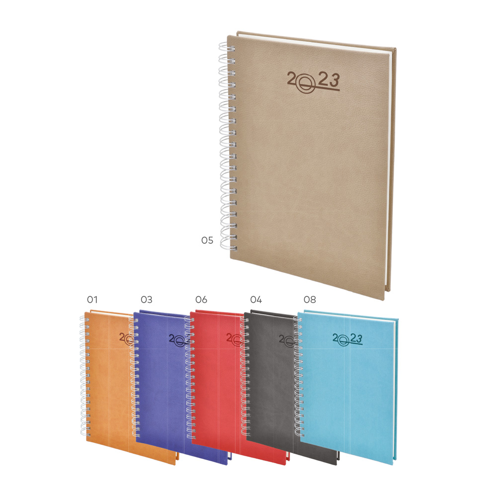 Termoderi Kapaklı Spiralli Ajanda